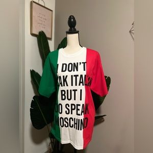 I Don’t Speak Italian Moschino Tshirt Dress